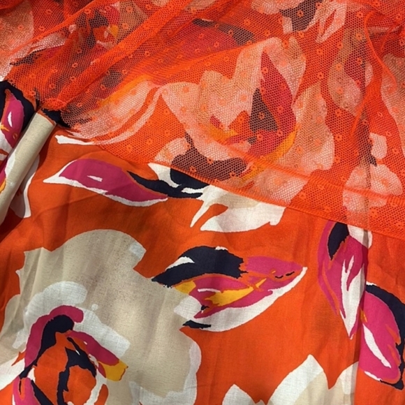 ANTHROPOLOGY NWT, TIERED TULE MAXI DRESS - Picture 3 of 6